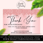 Load image into Gallery viewer, Custom Thank You Card Design
