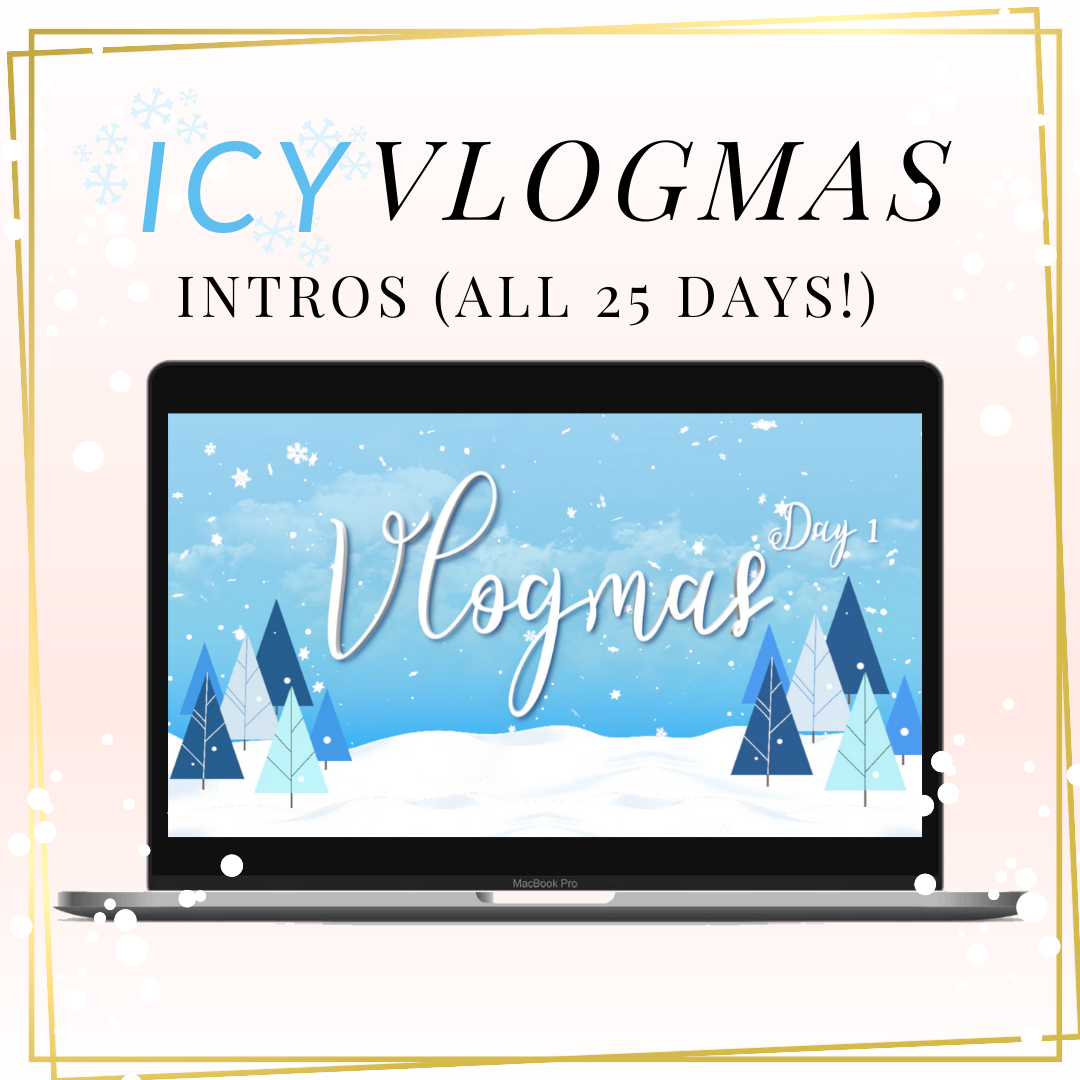 Icy Blue Vlogmas Intro (All 25 Days!)